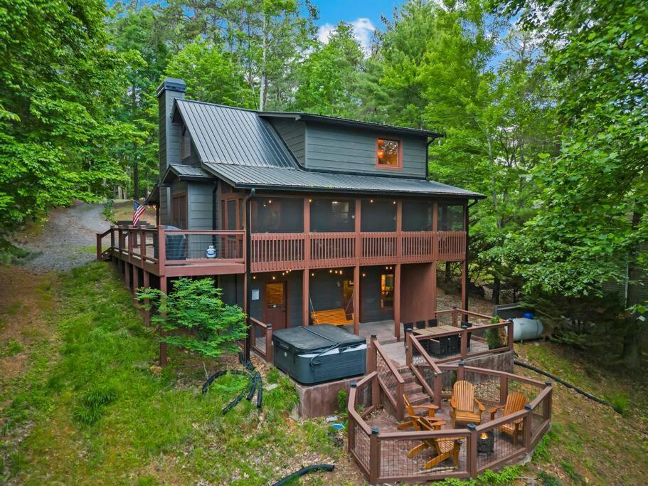 Lakeside Retreat Hot Tub Fishing Hiking Ellijay Esterno foto